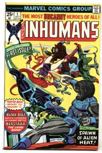 INHUMANS #1 -- comic book -- BLACK BOLT -- MARVEL BRONZE AGE -- VF/NM