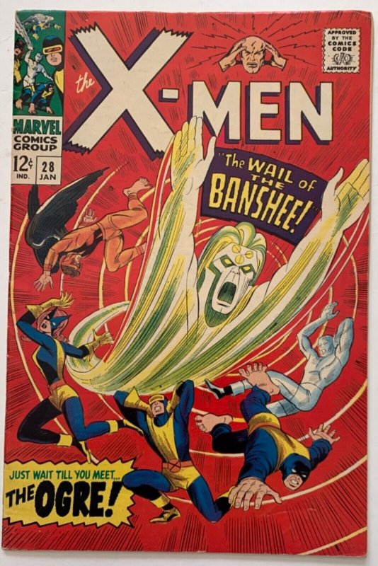 (1967) X-MEN #28 1st Appearance BANSHEE!