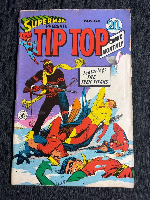 Vintage TIP TOP MONTHLY Colour Comics #61 VG 4.0 Teen Titans AUSTRALIAN EDITION