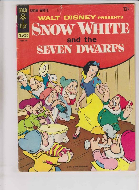 Walt Disney Presents Snow White #1 GD reprints four color #382 - gold key 4th