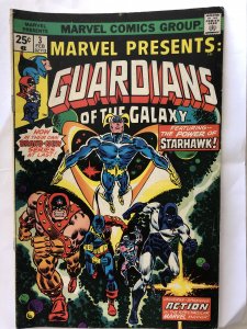 Marvel Presents Guardians of the Galaxy #3,VG,1st Solo GoG!w/Starhawk!