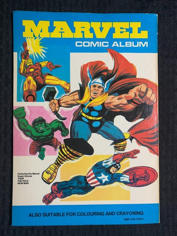 1975 MARVEL COMIC ALBUM Coloring Book FN 6.0 World / Thor Hulk Iron Man