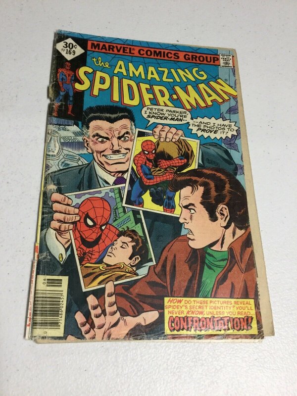 Amazing Spider-Man 169 Gd Good 2.0 Cover Detached Marvel Comics
