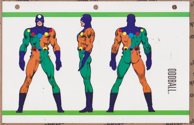 Official Handbook of the Marvel Universe Sheet- Oddball