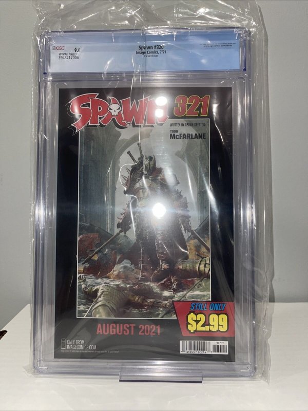 Spawn 320 McFarlane Cover CGC 9.6 Unpressed Easy 9.8 ASM 316 Variant ??