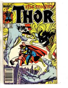 Mighty Thor # 345 VF Marvel Comic Book Avengers Hulk Thor Captain America RH4