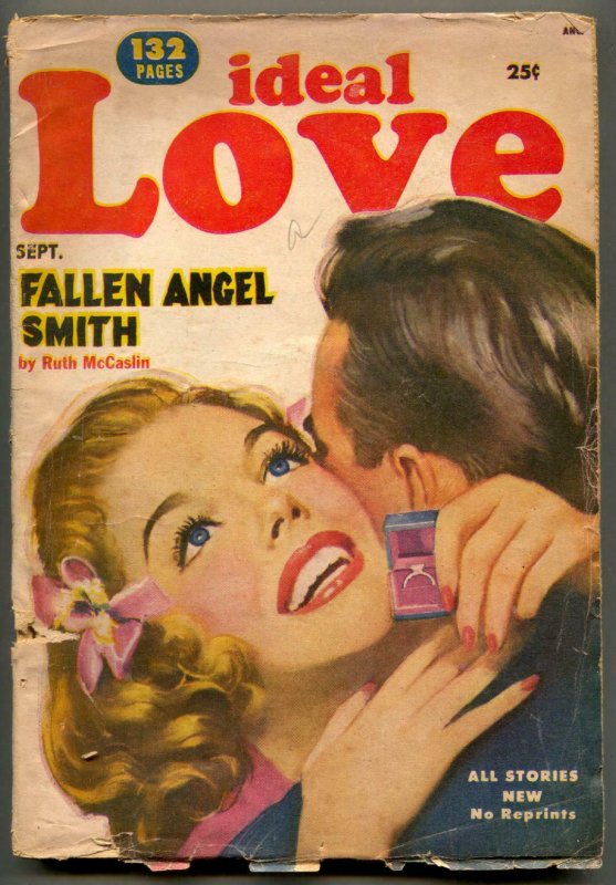 Ideal Love Pulp September 1952- Fallen Angel Smith VG-