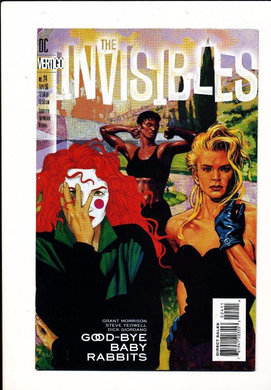 DC Vertigo Comics-Lot of 2-The Invisibles #24 & #25 F/VF (SIC556)