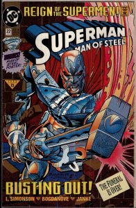 Superman: The Man of Steel #22 (1993) Steel [Key Issue]
