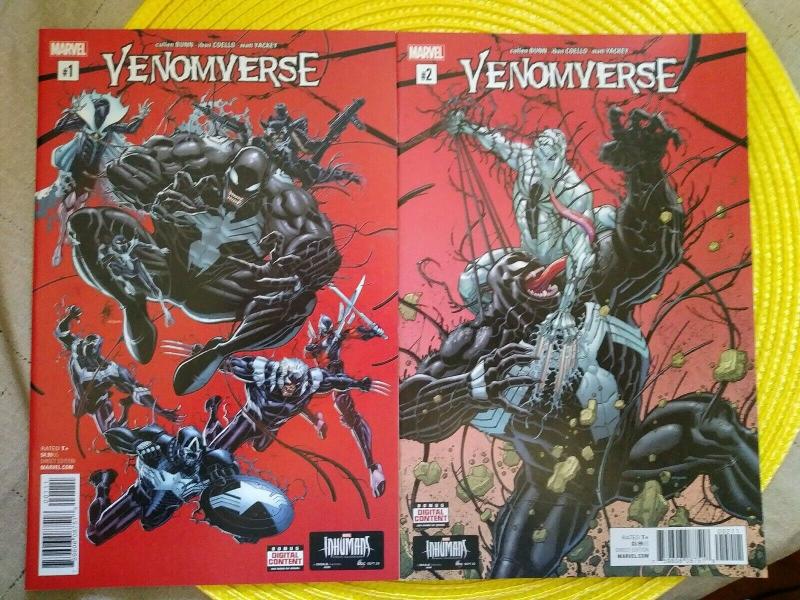 Venomverse Issues/Cvrs #1A & 2A (Marvel, 2017) Unread copies