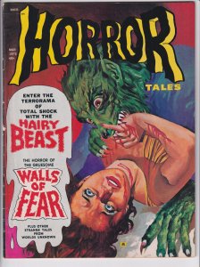 HORROR TALES V4#2 (Mar 1972) VG+ cream to white. Scary non-code mag!