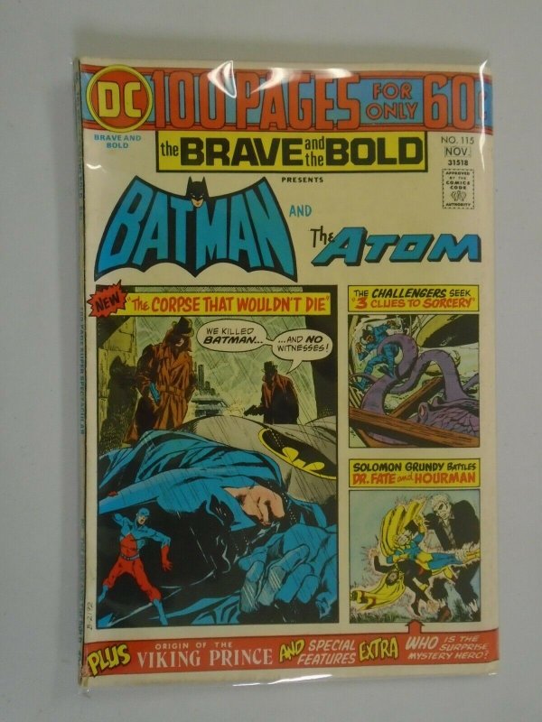 Brave and the Bold #115 4.0 VG (1974 1st Series)