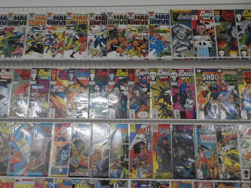 Huge Lot 130+ Comics W/ Marvel Handbook, Punisher War Zone+ Avg VF Condition!