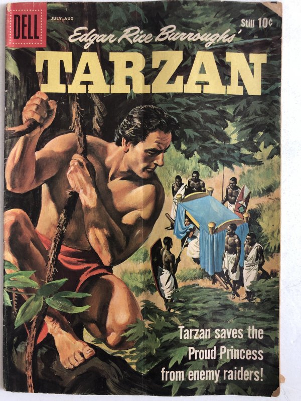 Tarzan 119,VG, marsh manning art!Painted cover