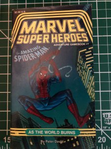 TSR Marvel Super Marvel Super Heroes Gamebook #5, 6, 7, 8 all cards attached