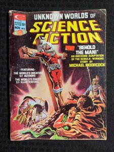 1975 UNKNOWN WORLDS OF SCIENCE FICTION Magazine #6 G/VG 3.0 Behold The Man