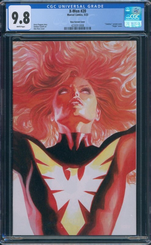 X-Men #20 CGC 9.8 Alex Ross Timeless Dark Phoenix Virgin Variant Marvel 2023