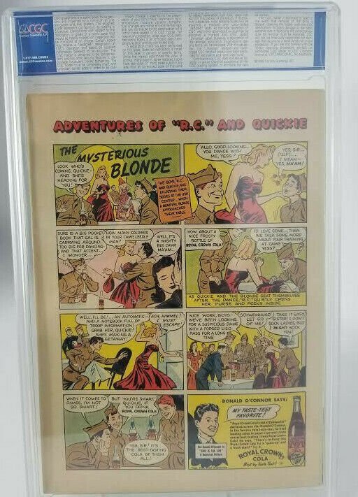 Action Comics #75~1944 DC~CGC 8.5 (VF+)~Aesop's Modern Fables