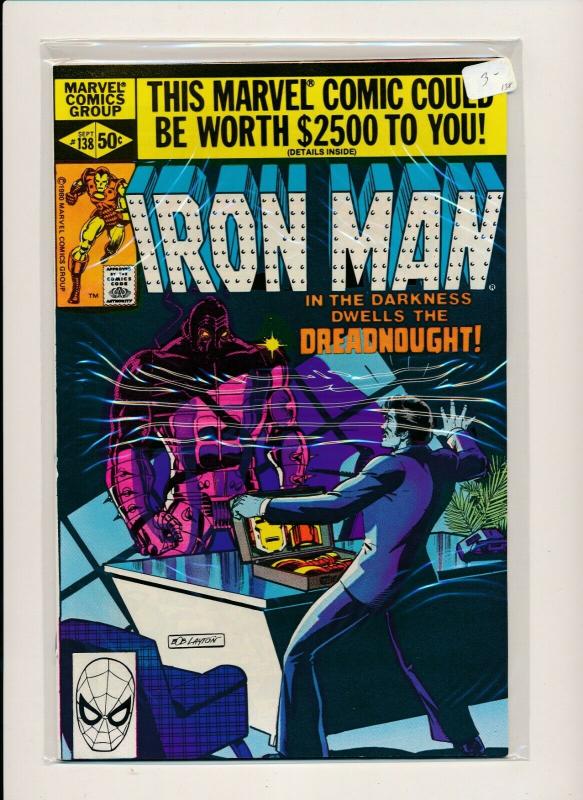 MARVEL SET of 5- IRON MAN #137-141 1980  VERY FINE (PF714) 