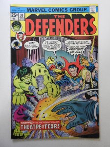 The Defenders #30 (1975) VG+ Condition! Tape pull bottom front cover