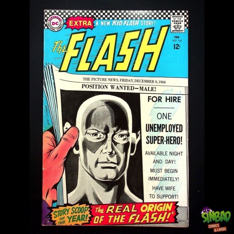 Flash, Vol. 1 167 Origin of The Flash (Barry Allen) retold