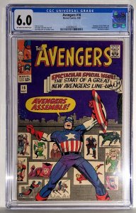 AVENGERS 16 (1965) CGC 6.0 FINE          NEW AVENGERS BY STAN LEE  *KEY ISSUE*