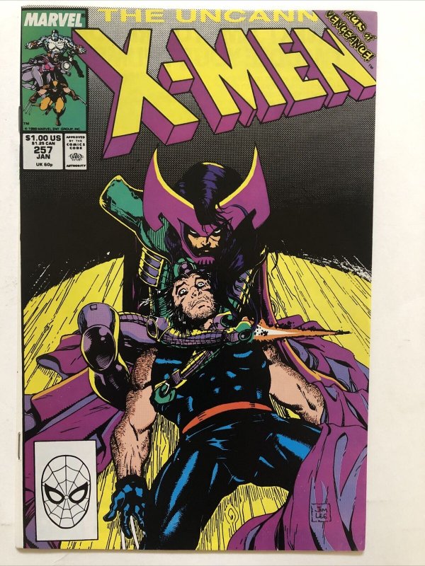 1990 UNCANNY XMEN # 257 JIM LEE ART LADY MANDARIN MARVEL COMICS