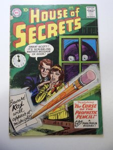 House of Secrets #23 (1959) GD+ Condition 1 3/4 spine split