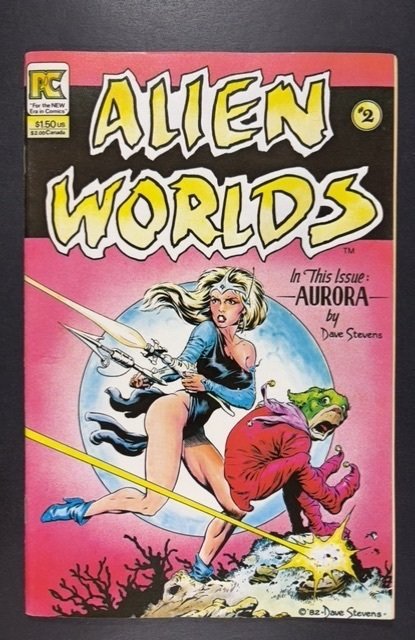 Alien Worlds #2 (1983) DAVE STEVENS ART!