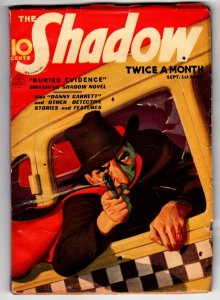 SHADOW 1937 Sept 1 -High Grade- STREET AND SMITH-RARE PULP FN/VF