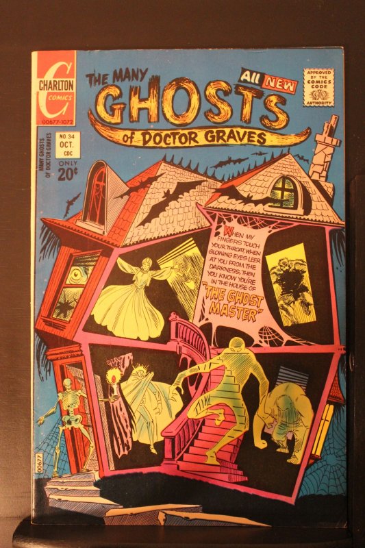Many Ghosts of Dr. Graves #34 (1972) High-Grade NM- Ditko Art! Charlton Horror!