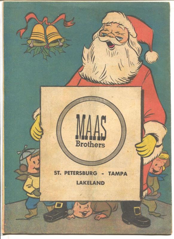 March Of Comics #138 1955-Christmas-Santa Claus-Maas Brothers-Rare-VF