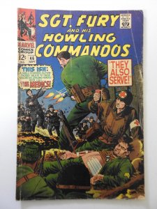 Sgt. Fury #46 (1967) VG- Condition moisture stain