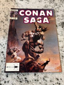 Conan Saga # 13 VF/NM Marvel Comic Book Magazine Red Sonja King Kull 4 J390