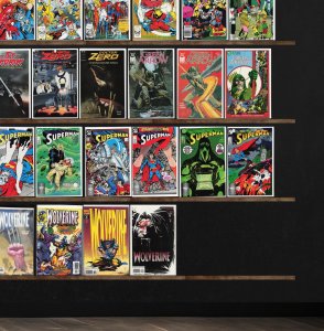 Huge Lot 150+ Comics with Superman, Green Arrow, Wolverine, Excalibur & More!