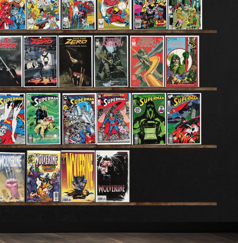 Huge Lot 150+ Comics with Superman, Green Arrow, Wolverine, Excalibur & More!