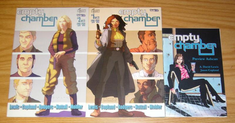 Empty Chamber #1-2 VF complete series + preview ashcan - silent devil set lot