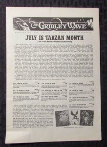 1963 THE GRIDLEY WAVE #10 VG- 3.5 Tarzan - Edgar Rice Burroughs 4pgs