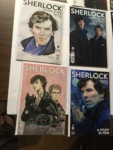 Sherlock A Study In Pink 1 2 3 4 5 A B C D E Covers Variants 17 Total Nm IK