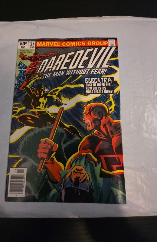 Daredevil #168 (1981)1st Electra light corner crease