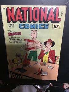 National Comics #72 (1949) mid grade the Barker key! FN Richmond CERT!