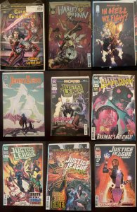 Lot of 9 Comics (See Description) Justice League, Grimm Fairy Tales, Harley Q...