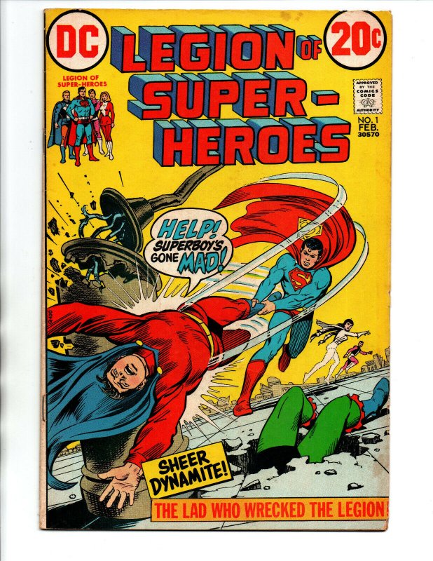 Legion of Super-Heroes #1 - Superboy vs the Legion - 1973 - VG/FN