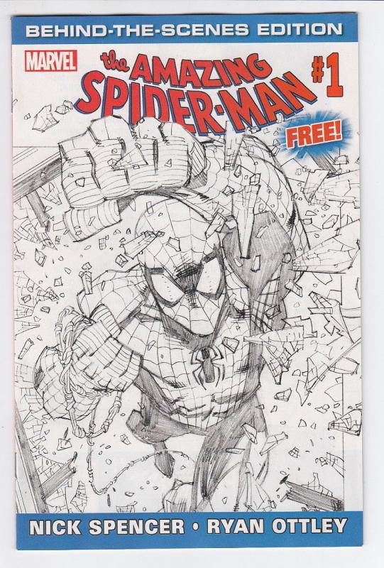 AMAZING SPIDER-MAN BEHIND SCENES EDITION #1 (Marvel 2018) Variant Promo NM