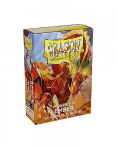 Dragon Shield Japanese Dual Sleeves: Matte Ember (Box Of 60)