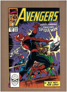 Avengers #317 Marvel Comics 1990 Captain America Nebula & Spider-man NM- 9.2