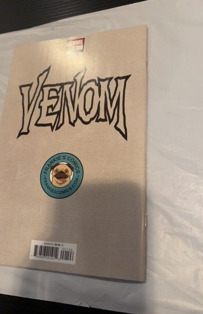 Venom #1 Barends Cover B (2022) Frankie's comics variant Virgin trade