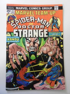 Marvel Team-Up #21 (1974) VG- Condition MVS intact! moisture wrinkle