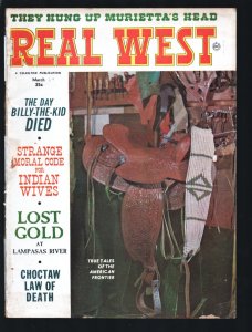MAG: Real West 3/1964-Charlton-Billy The Kid-They Hung Up Murietta's Head-Car...
