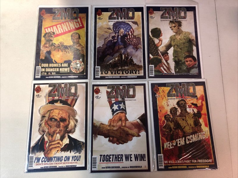 ZMD Zombies Of Mass Destruction (2008) #1 2 3 4 5 6 (VF/NM) Complete Set Red 5